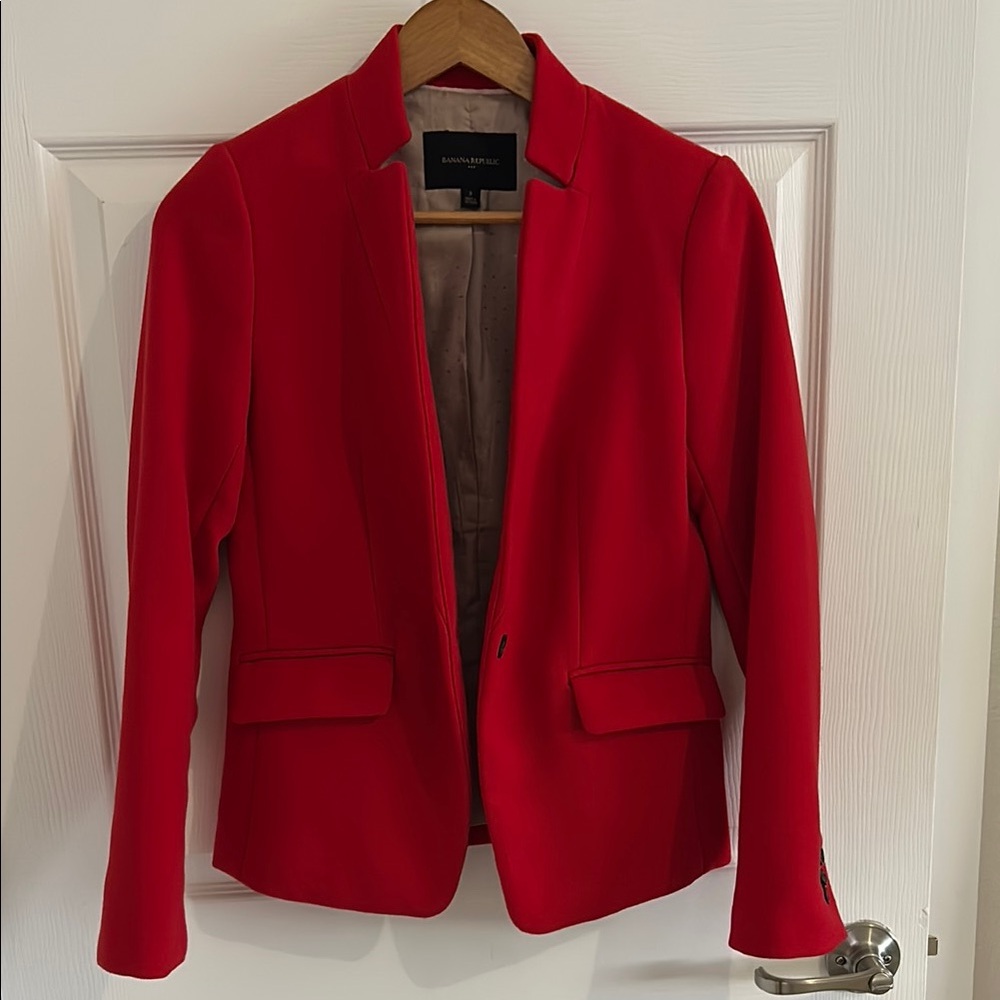 Red Women's Jacket by Banana Republic